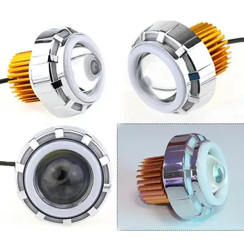 

Motorcycle LED Projector Lens Angel Devil Eye Spot Light Motorcycle Headlight LED Driving Motorbike Moto Headlamp Bulbs
