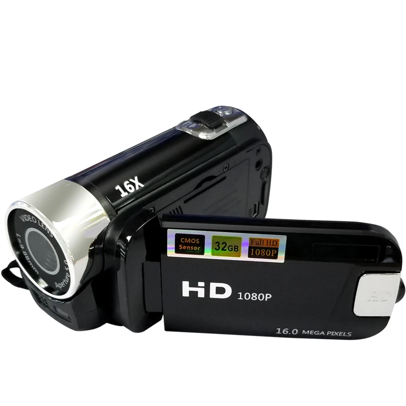 Video Camcorder 16MP 16X Full HD Digital Zoom Video Camera TFT LCD Screen Shooting DVR Camcorder 2.7 inch Screen View Playback