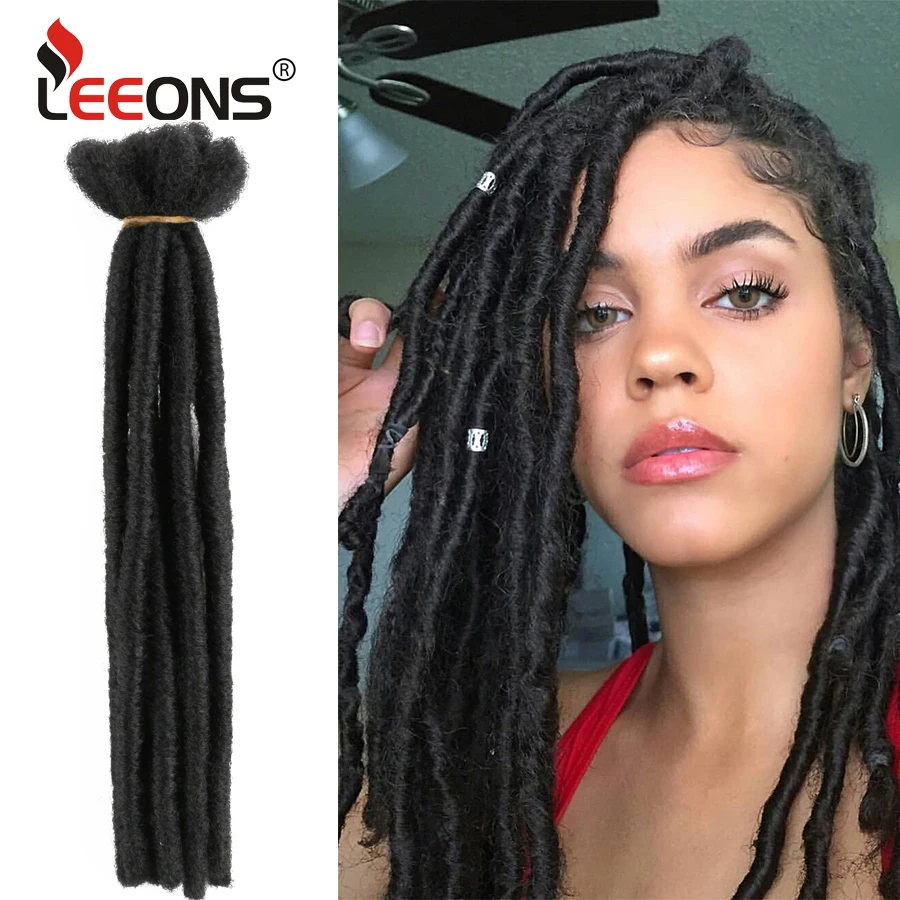 Us 4 99 65 Off Leeons Soft Dread Hair Synthetic Handmade Dreadlock Hair Extensions Black Hip Hop Style 5 10stands Pack Pre Loop Crochet Hair On