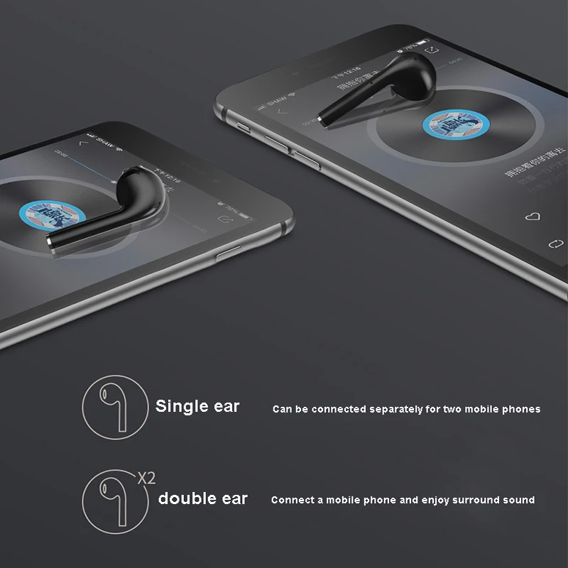 TWS Bluetooth наушники спортивные беспроводные наушники Bluetooth v5.0 стерео Handfree вкладыши с зарядной коробкой для телефона pk I12 i9s i7s