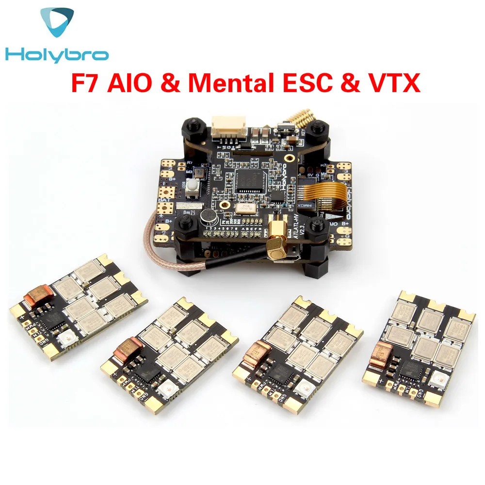 Holybro Kakute F7 AIO система управления полётом и Tekko32 F3 духовный ESC и Atlatl HV V2 для FPV гоночного радиоуправляемого дрона