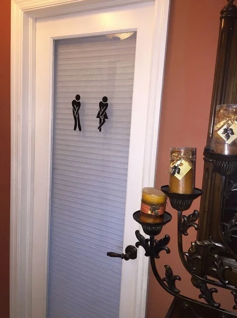 Наклейки на стену унитаза для мужчин и женщин виниловые Стикеры декоративные