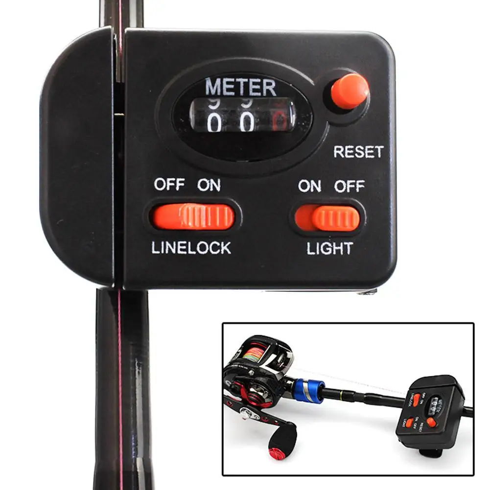 Fishing Line Length Counter Digital Display Fishing Line