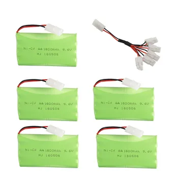 

9.6v 1800mah NICD Battery AA 9.6v Rechargeable Battery Pack with 9.6v USB Charger For Rc toys Car Tank Train Robot Boat Gun part