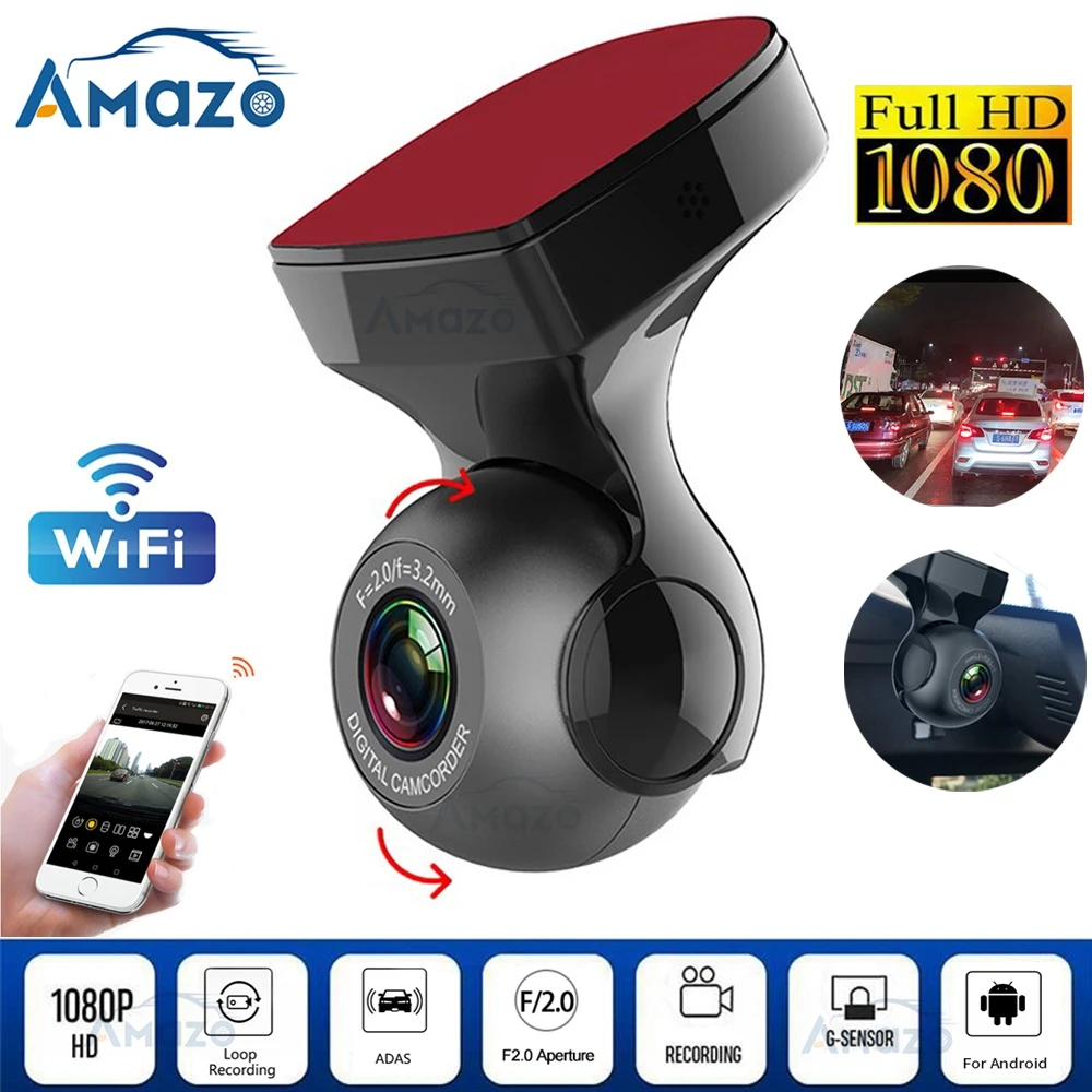 

HD 1080P Wifi Dash Cam Car Dvr Dash Camera FHD Dvr Recorder Wifi G-sensor Gps Mini dash Camera Night Registrator Recorder