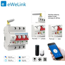 3P WiFi Smart Circuit Breaker Automatic Switch overload short circuit protection for Amazon Alexa and Google home for Smart home