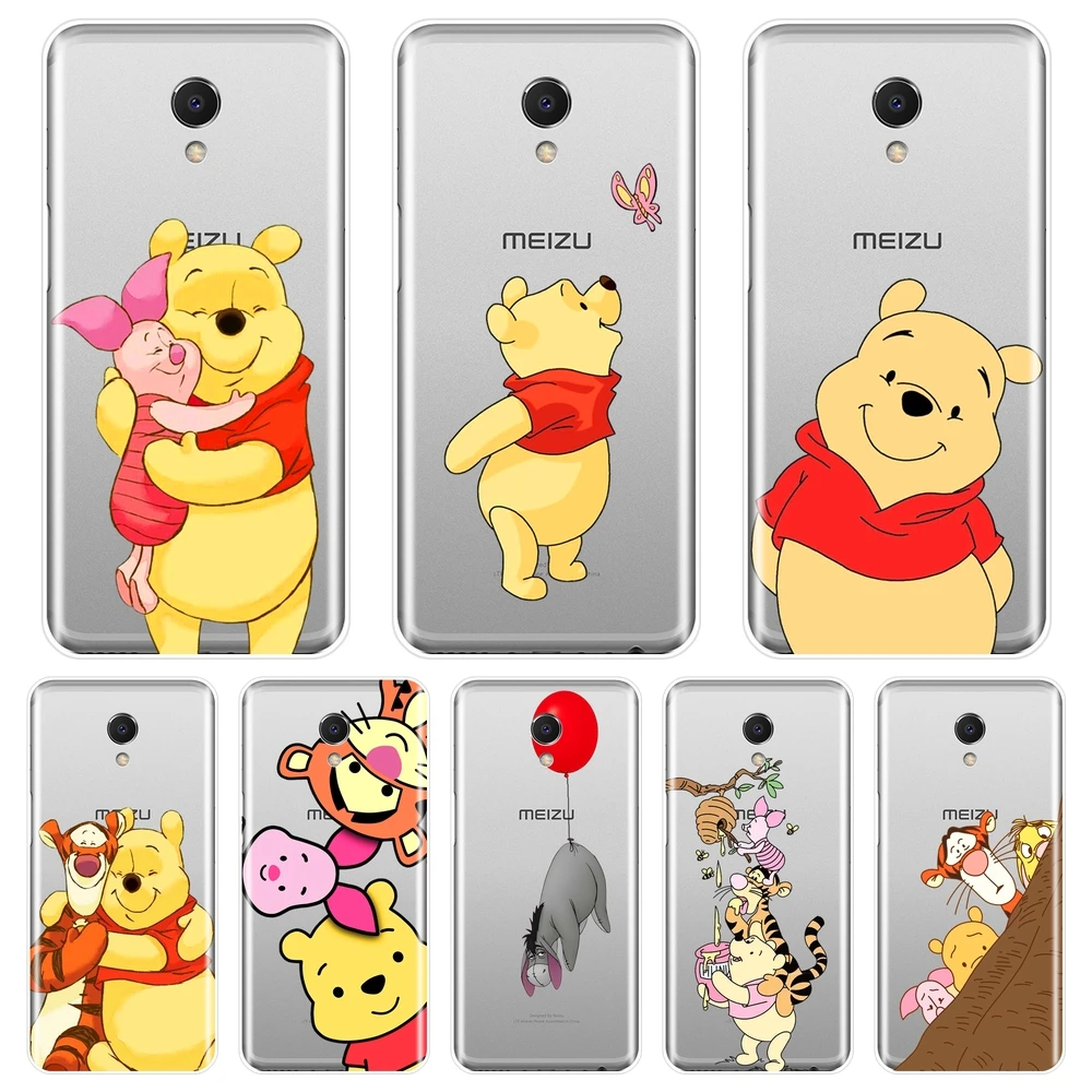 

For Meizu M6 M5 M3 M2 Note Phone Case Silicone TPU Winnie Pooh Bear Soft Back Cover For Meizu M2 M3 M3S M5 M5C M5S M6 M6S M6T