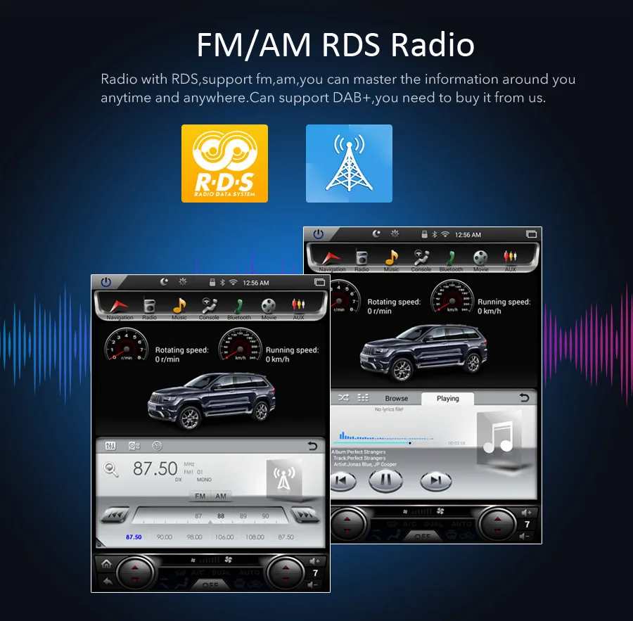 Top 10.4" Vertical Screen Android 7.1 Car Radio For Jeep Grand Cherokee 2013-2016 Auto Audio GPS Navigation Multimedia Player Stereo 8