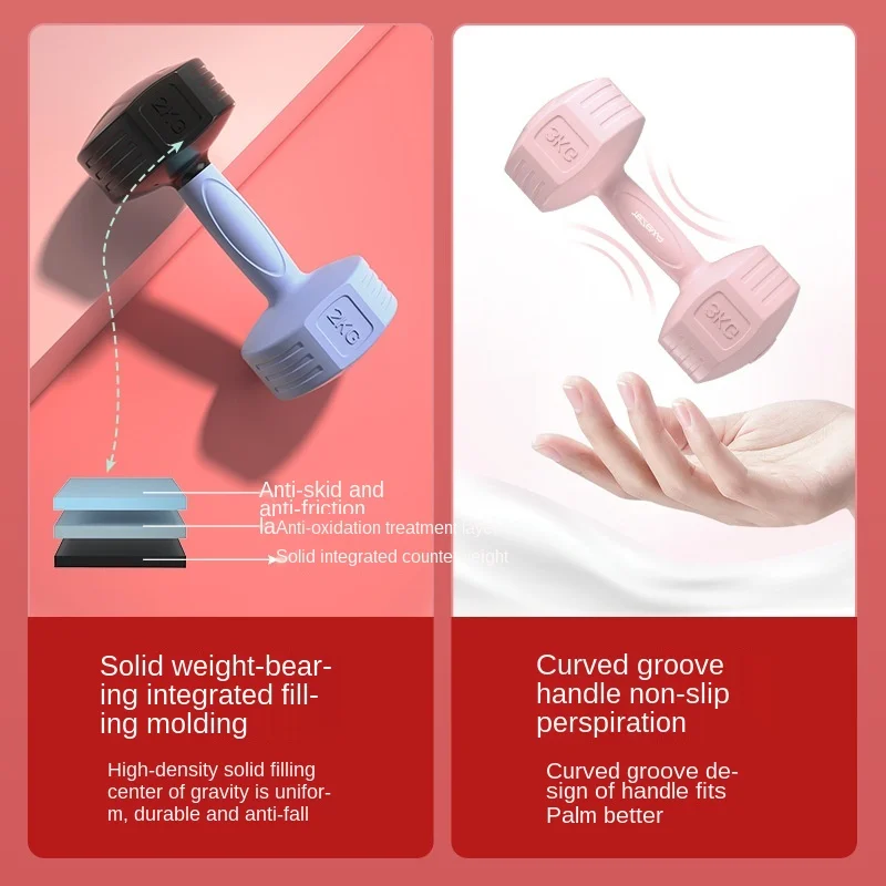Selfree 2pcs Women Dumbbells Weightlifting Home Fitness Equipment Weights Hand Weights Slimming Dumbbell mancuernas Fitness