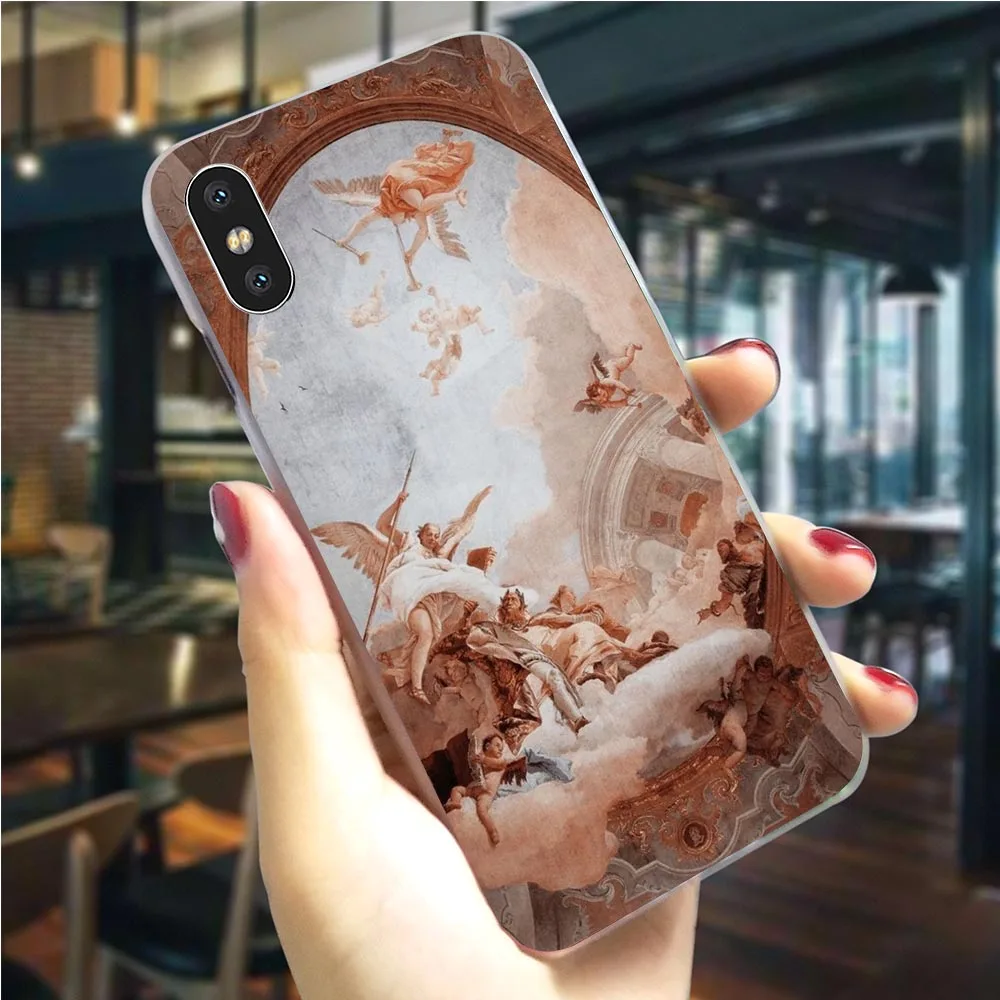 K2527102 Чехол для телефона с принтом «Ренессанс ангелы» чехол для iphone 8 5 5S SE 6 6 S/6 6S Plus 7/7 8 Plus X XS XR Xs Max, Жесткий Чехол - Цвет: K2527102