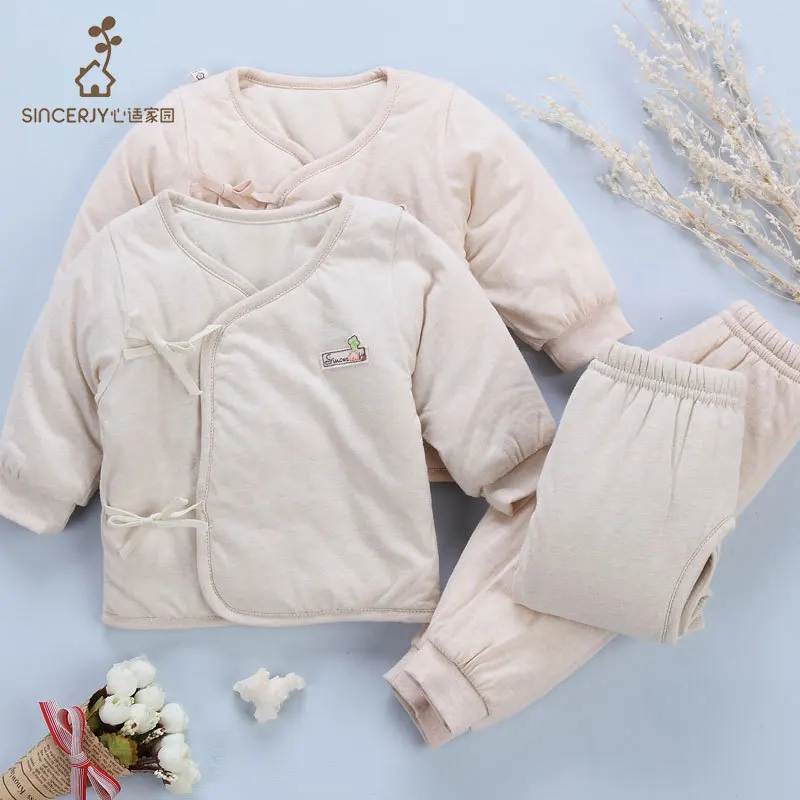 

Children Cotton Set Winter Infant Padded Underwear Men And Women Baby Set Warm Two-Piece Set CHILDREN'S Suit
