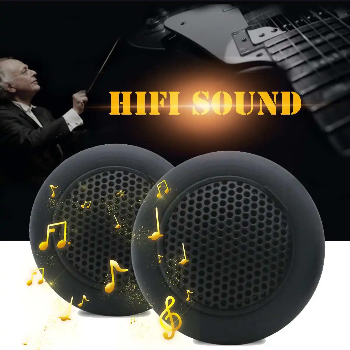 12 V-24 V(1 пара), Hi-Fi, микро-Купол ВЧ 89db автомобильный аудио Музыка Динамик s гудок автомобиля громкий Динамик стерео ВЧ Динамик