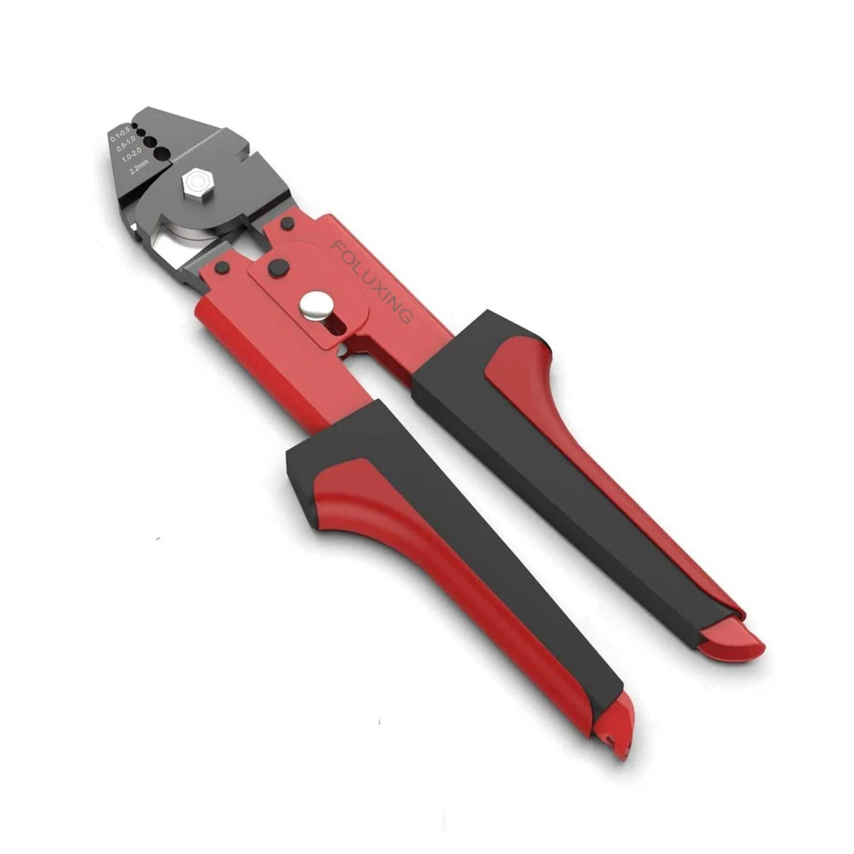 Wire Rope Crimping Plier Fishing Swaging Tool Cable Crimps up to 2.2mm Aluminum Tube Double Barrel Ferrule Loop Sleeve Tool