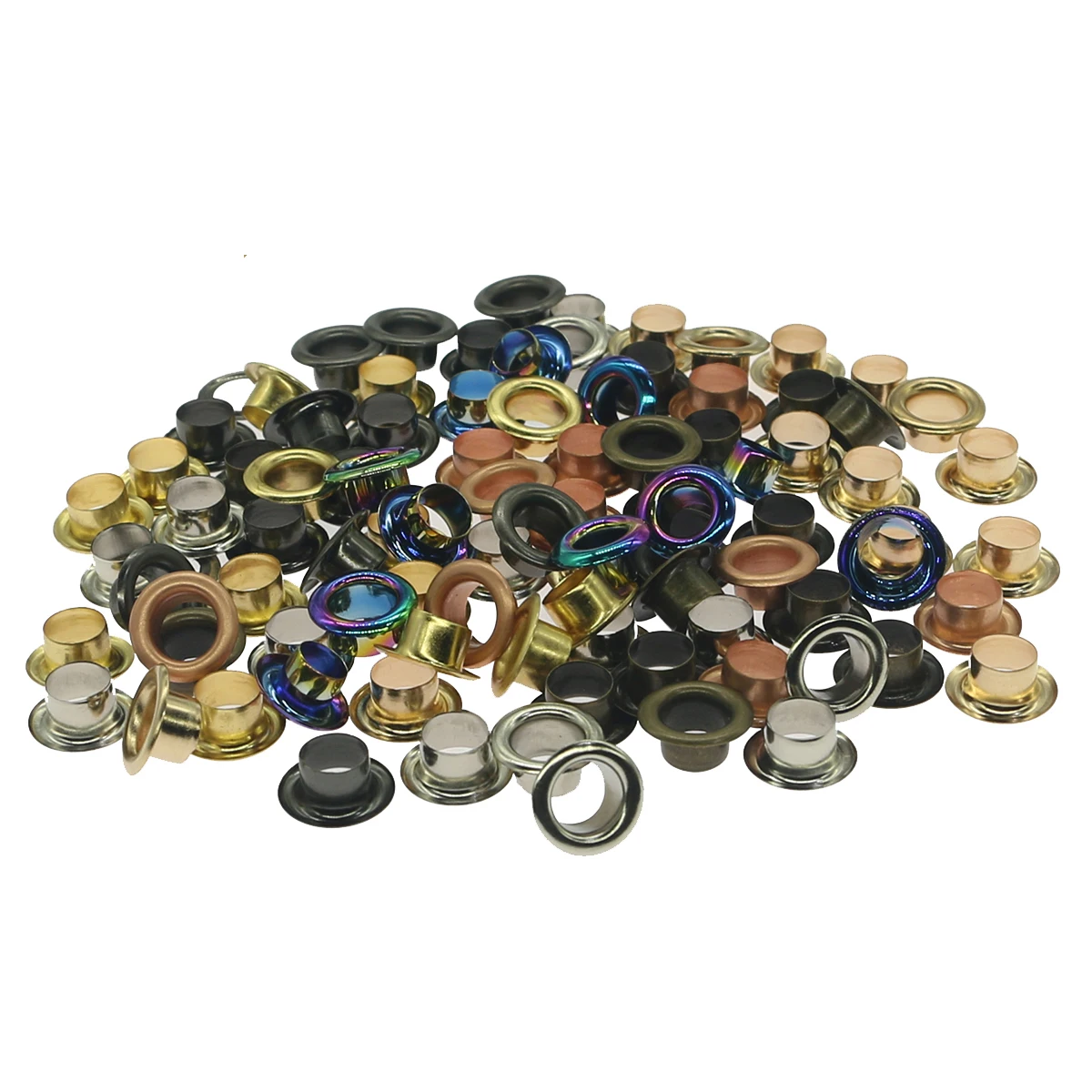 4 colours copper Metal Eyelets Garments Installer Clothing Bags DIY eyelets for 3/3.5/4/4.5/5mm 50 sets brass rivets
