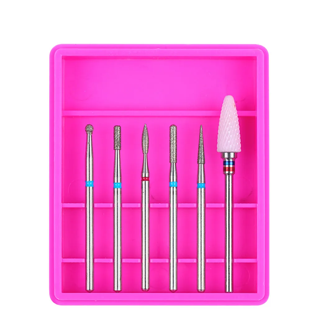 Misscheering 6 Pcs Nail Polishing Head Nail Tool Set 6 Sticks Nail polisher accessories