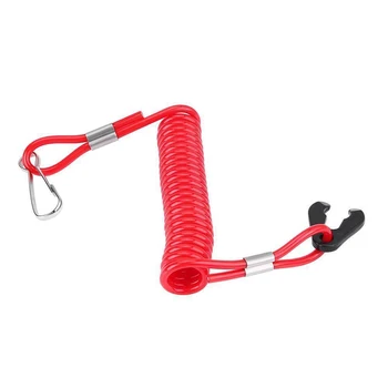 

Plastic Engine Switch Lanyard Red Waterproof 160cm Boat Outboard Motor