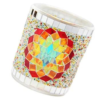 

1 Set Romantic Durable Decorative Practical Candle Cups Empty Glass Cups Candle Holders