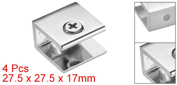 Regular 8-10mm 4pcs Uxcell 2/4/10 шт. Стекло кронштейны для полок регулируемый браслет из цинкового сплава Стекло держатель зажим яркий хром для 8-10/10-12 мм Толщина - Цвет: Regular 8-10mm 4pcs