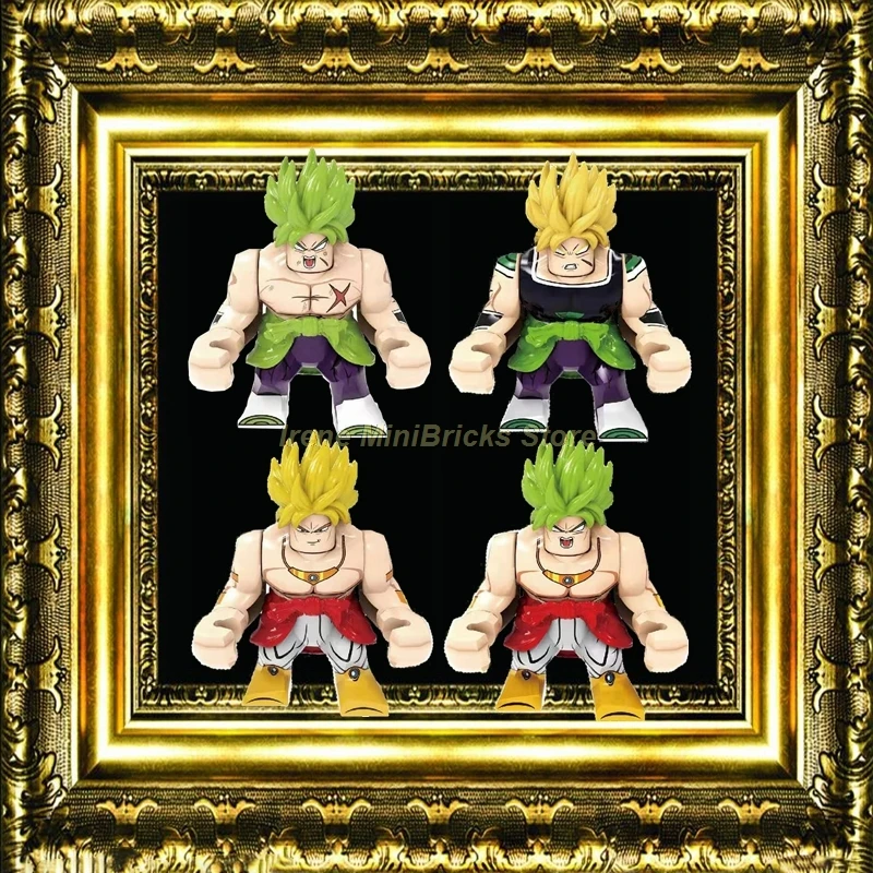 

Dragon Ball Super Broly Broli Vegeta Son Goku Majin Buu Cartoon Anime Cute Figures Model Building Blocks Toys For Children