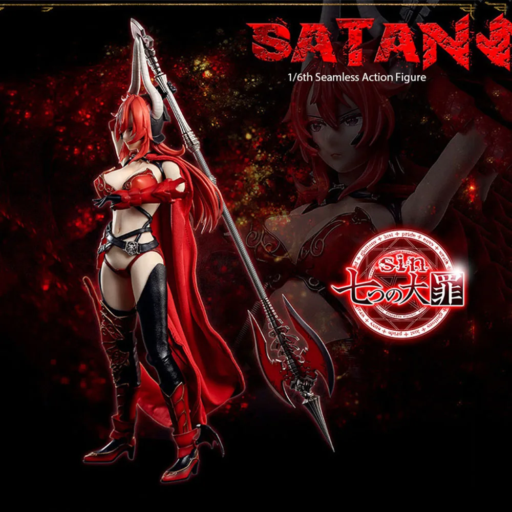 

In Stock TOYSEIIKI TS01 1/6 Scale Full Set Female Seven Mortal Sins-Satan Action Figure TBLeague Action Figure Model for Fans