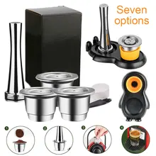 Capsule de café réutilisable, en acier inoxydable, rechargeable, pour Nespresso