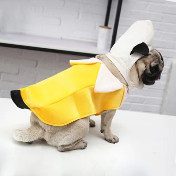 

Pet Dog Cat Costume Pet Suit Banana Style Clothes Halloween Christmas Funny Apparel JA55