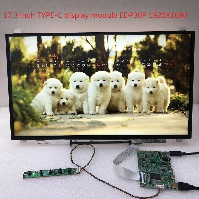 17.3 IPS LCD ȭ 17.3 ġ 1920x1080 ÷  HDMI TYPE-C ̺ г LCD Ʈѷ edp 30 