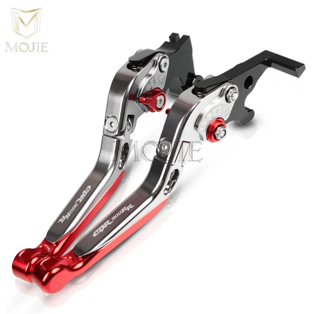Мотоцикл CBR900RR рычаги тормозного сцепления для Honda CBR900RR CBR 900 RR CBR900 RR 1992-1999 1993 ЧПУ Складные рычаги тормозного сцепления - Цвет: Titanium Red