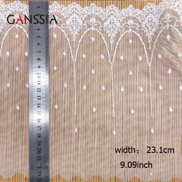 

1yard Width:23.1cm Delicate Lace Natural color Laces Cotton Crochet for Dress Curtain (ss-1008)