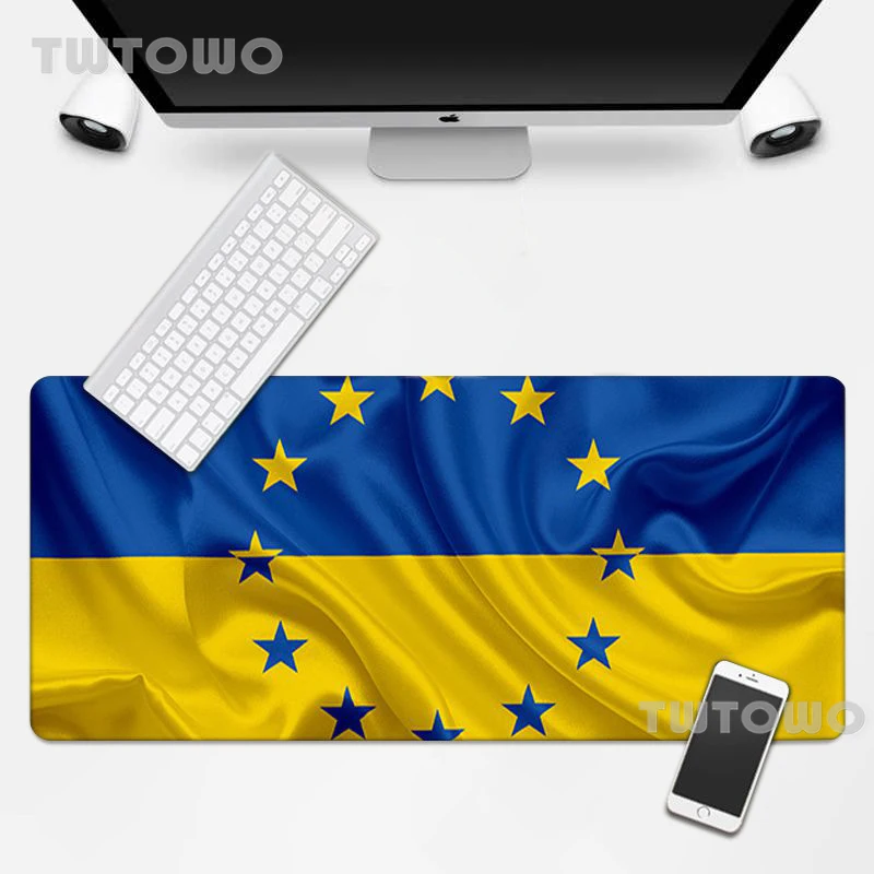 Коврик для мыши с украинским флагом в наличии под заказ HD Настольный коврик