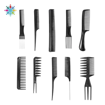 

10Pcs Professional Hair Styling Comb Set Tls