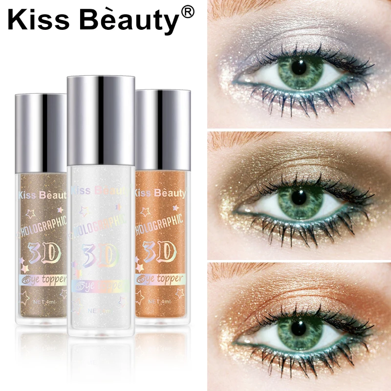 Kissbeauty светильник с высоким содержанием шелкопряда осветляющая жидкая перламутровая сияющая Алмазная тени для век 6 цветов на выбор