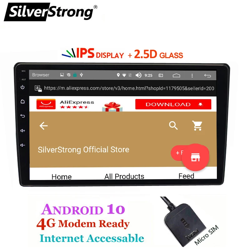 Android 10,0 4G модем 2.5D Lada Granta 2din gps 2011- Granta android ips Navitel gps Рулевое колесо поддержка SilverStrong
