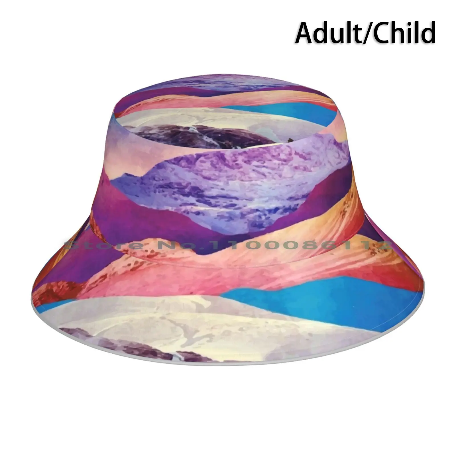 Cappello Da Pescatore Paesaggistico Berretto Da Sole Paesaggio Retro Vintage Stern Kriege Droiden Tatooine R2D2 C3Po Sci Fi Reise Città Landschaft