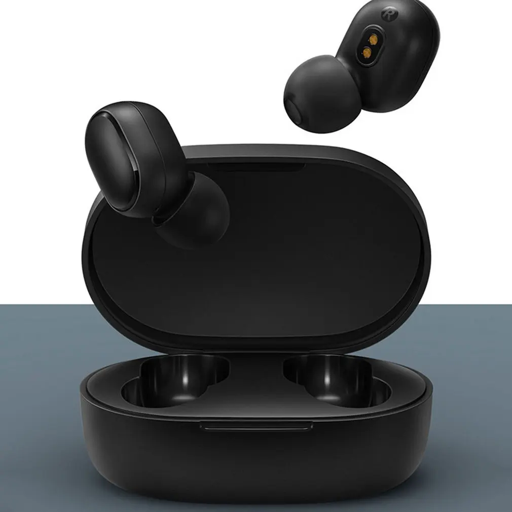 Оригинальная bluetooth-гарнитура Xiaomi Redmi AirDots 5,0 TWS True Беспроводная стерео SBC мини-световые наушники автоматическая зарядная коробка