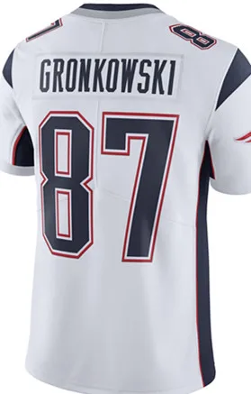 10 Josh Gordon 12 Tom Brady JERSEY мужские 87 Rob Gronkowski 11 Julian Edelman 14 Cooks 92 Harrison футбольные майки - Цвет: White