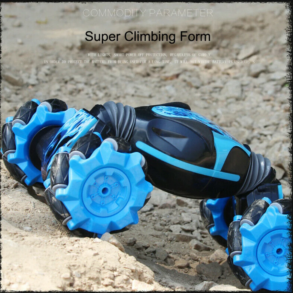 Children Stunt Torsion Racing Vehicle Off-Road Rechargeable Battery 2.4 G Deformation RC Car Gifts Tumbling Twisting Drifting