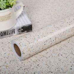Terrazzo Oil Proof Waterproof Wallpaper PVC Self Adhesive Contact Paper For Bathroom Kitchen Countertop  Home Improvement