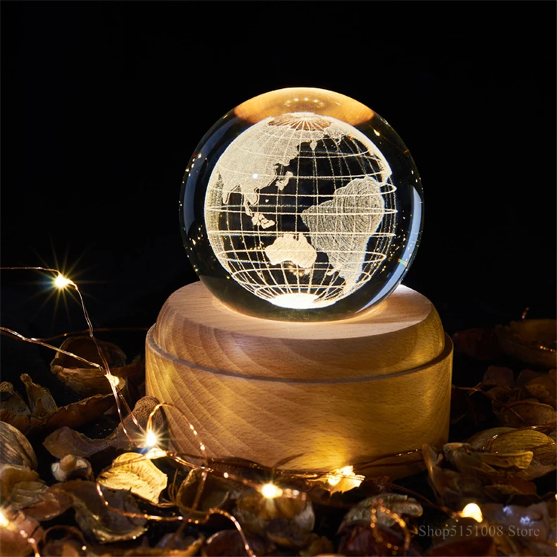 ASTRO GLASSBALL MOOD LIGHT ムードライト LED Glowing Ball Light, 8-in RGB Color Changing LED Orb