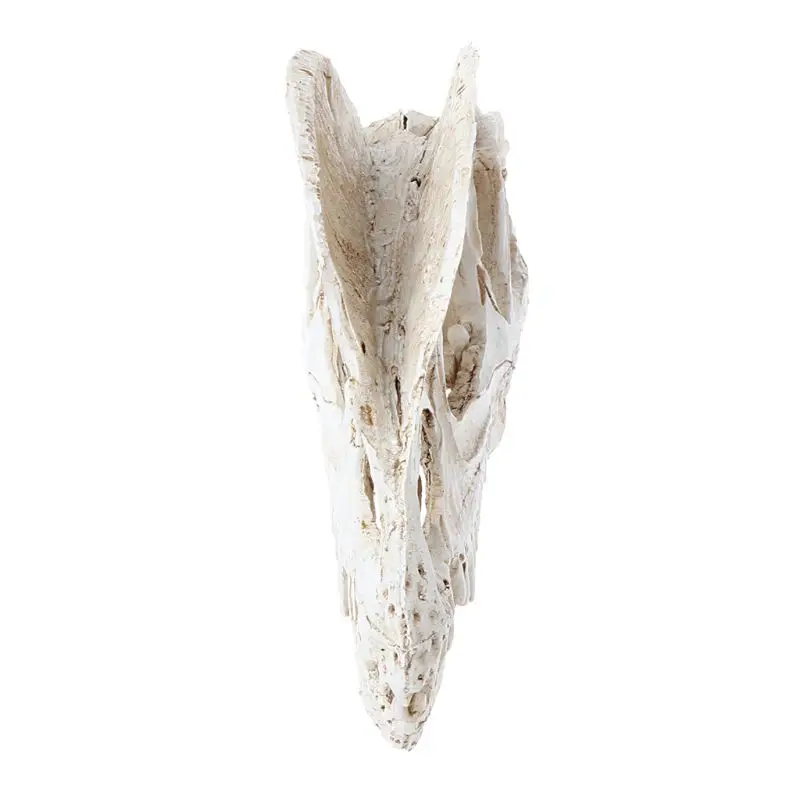 Dilophosaurus череп динозавра смолы ремесла Fossil обучение скелету модель Хэллоуин украшения домашнего офиса qyh