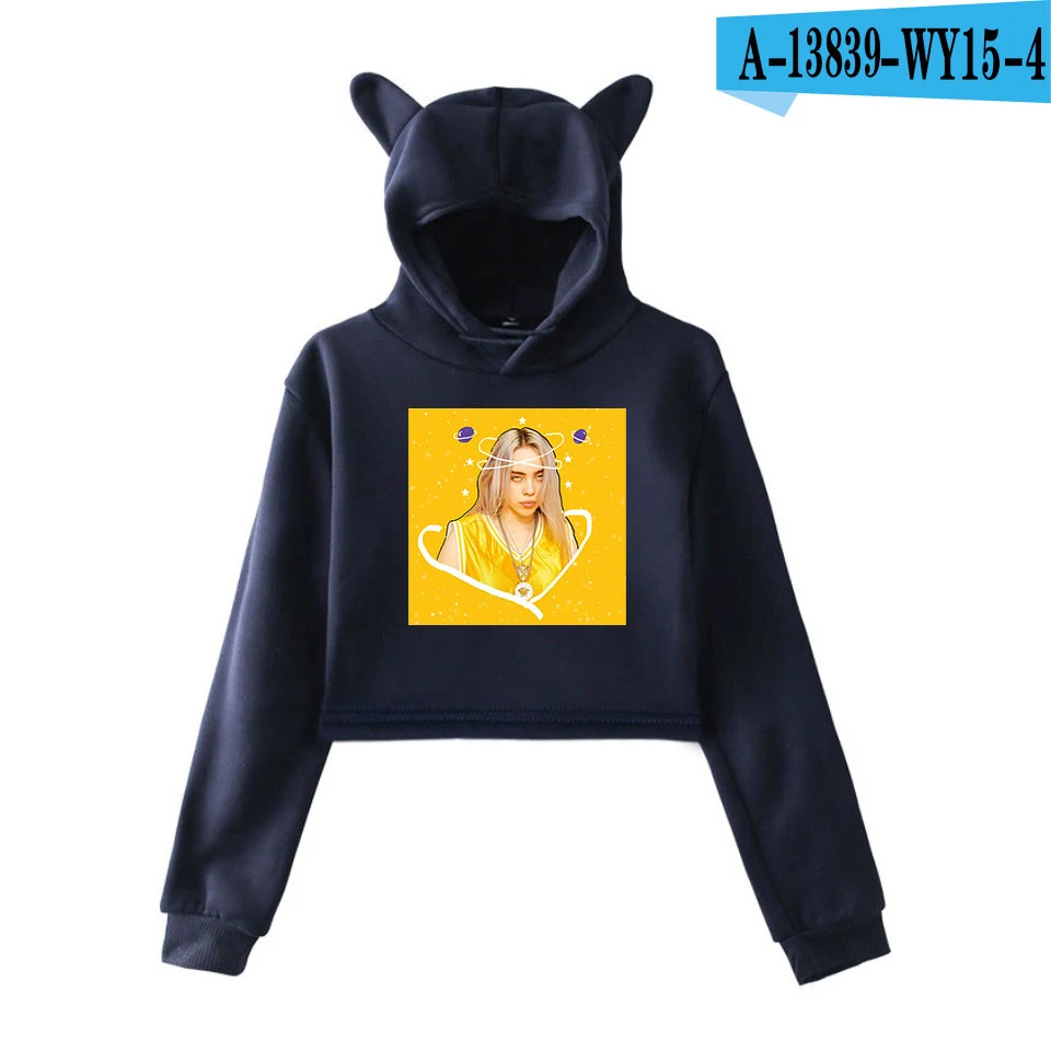Осень Billie Eilish толстовки для женщин Harajuku толстовки в стиле KPOP Розовая Одежда для девочек-подростков Женский Уличная пуловер с капюшоном