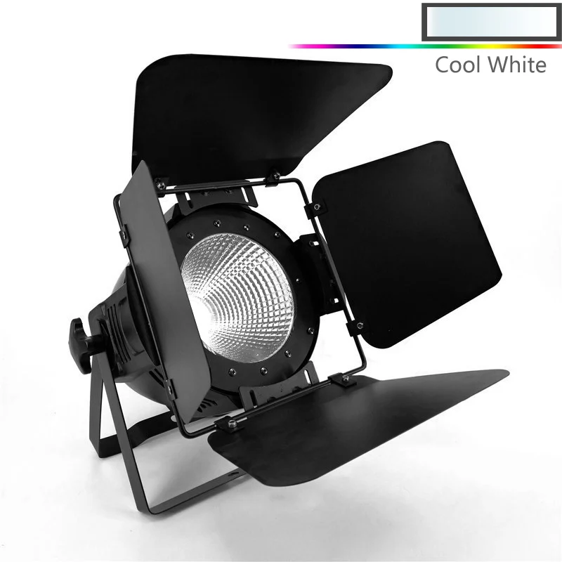 SHEHDS LED COB 200W Only Violet Strobe Stage Light DMX Controller Mobile Production Churches Professional Stage Lighting Design - Цвет: 200W Cool White Flap