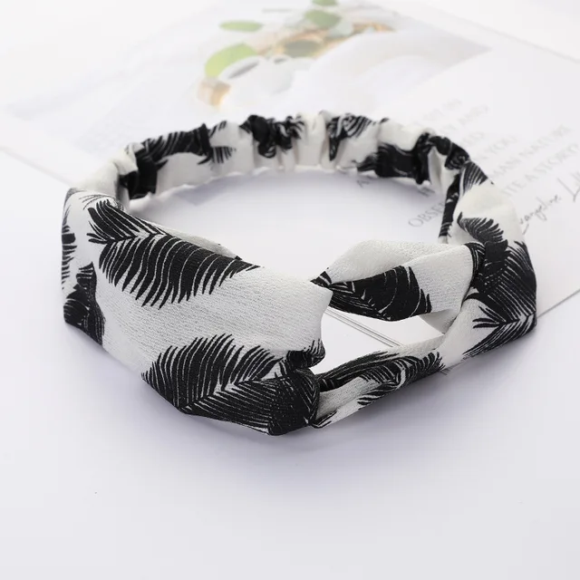 Women Cross Solid color Hair Bands Girls Print Flower Headbands Fashion Turban Make up Hair Accessories FD127 YM3