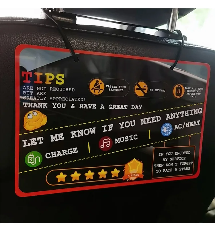 Tips Personality, Apreciado Ride-share Driver, 5 Stars Rating