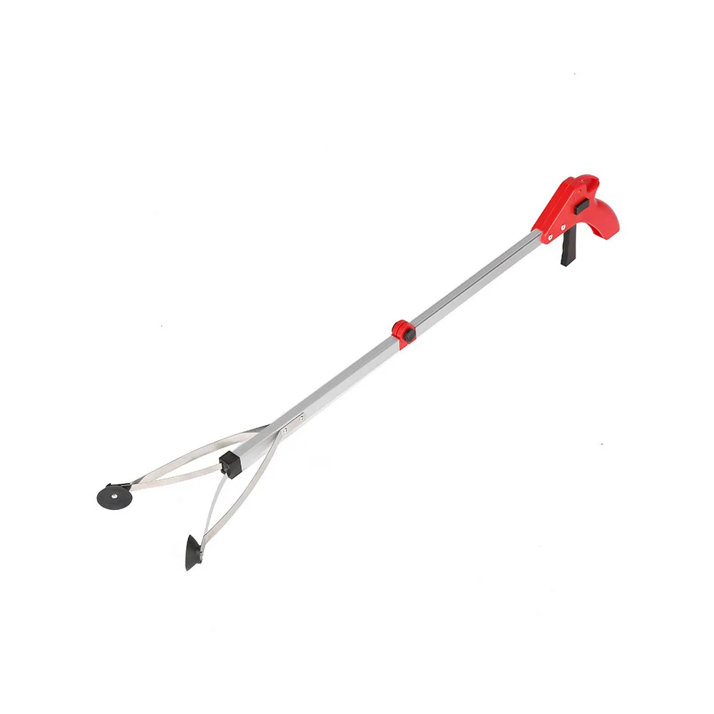 

Foldable Grabber Random Color Home Long Arm Durable Trash Clamp Aluminum Alloy Portable Toilet Pick Up Tool Reaching Stick