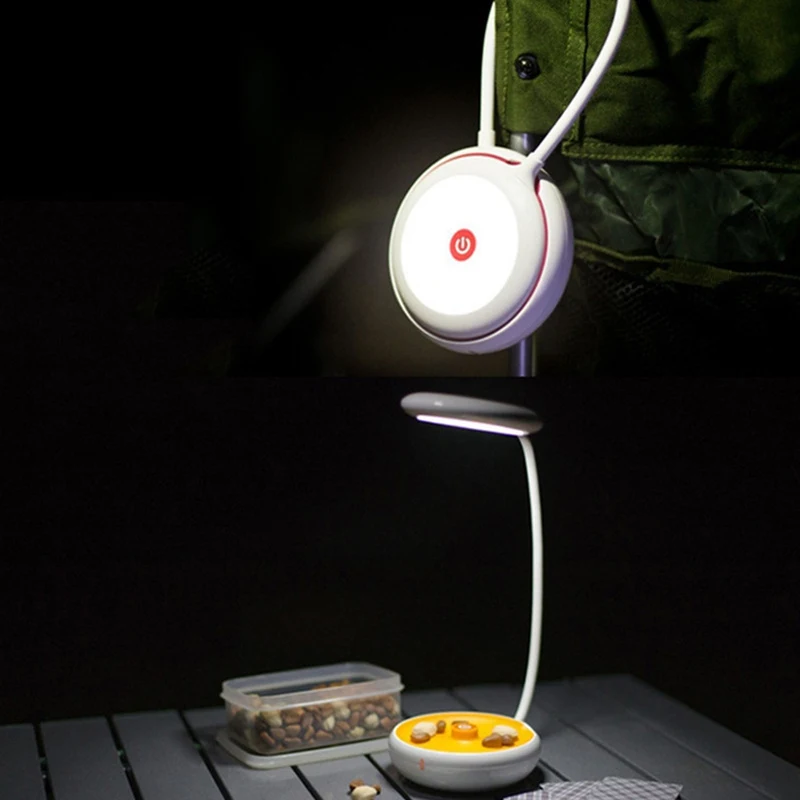 Outdoor Camping Lamp LED High Brightness Touch Sensor USB Rechargeable Desk Table Study Hanging Night Light