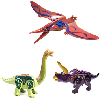 

Dinosaur World Building Blocks Kids Assemble Toy DIY Bricks Animal Figures Models Toys for Children Gift