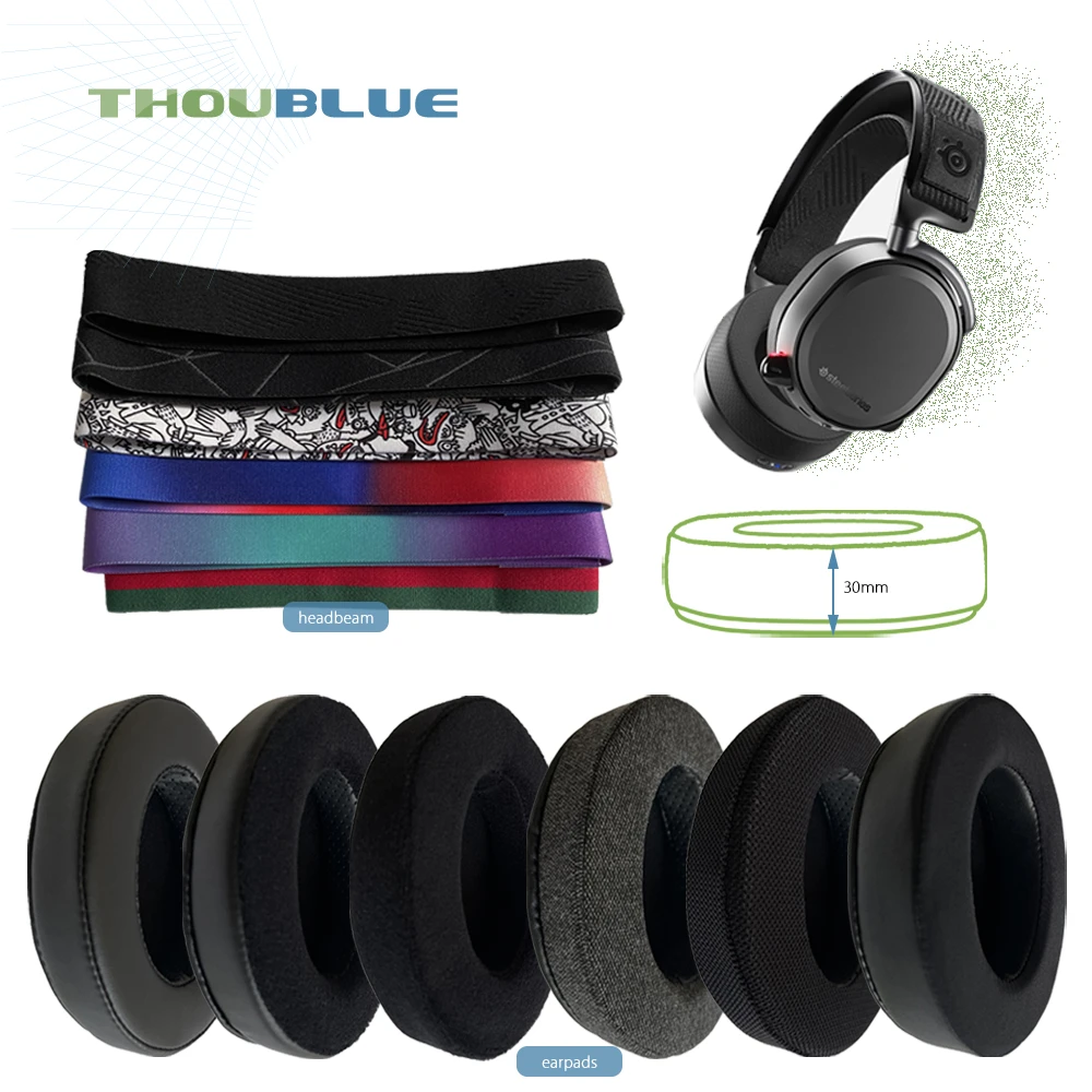 THOUBLUE Replacement Ear Pad For SteelSeries Arctis 7 7p 9 9X PRO PRO+