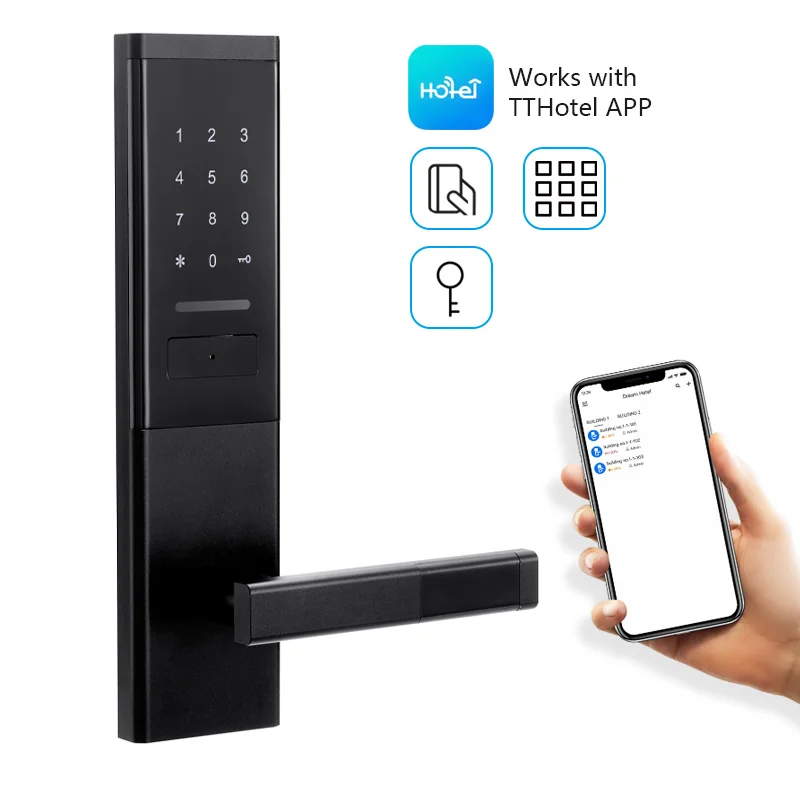 

Алюминиевый сплав Smart Wifi комбинированный дверной замок TTlock цифровой электронный замок для квартир, отелей, офисов