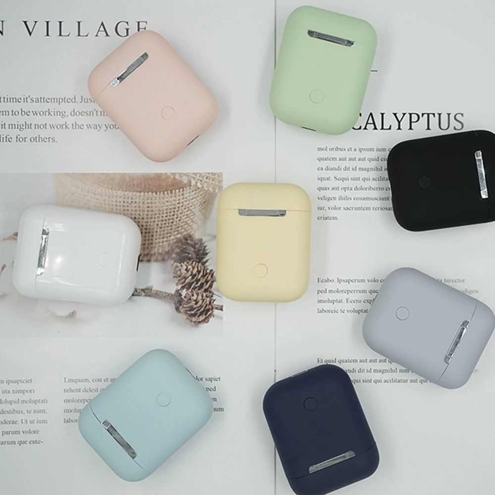 

Bluetooth Earphones Macaron i12 tws Wireless Headphons Bluetooth headsets Sport Earbuds Pop Up Hearing Aids For Dropshipping
